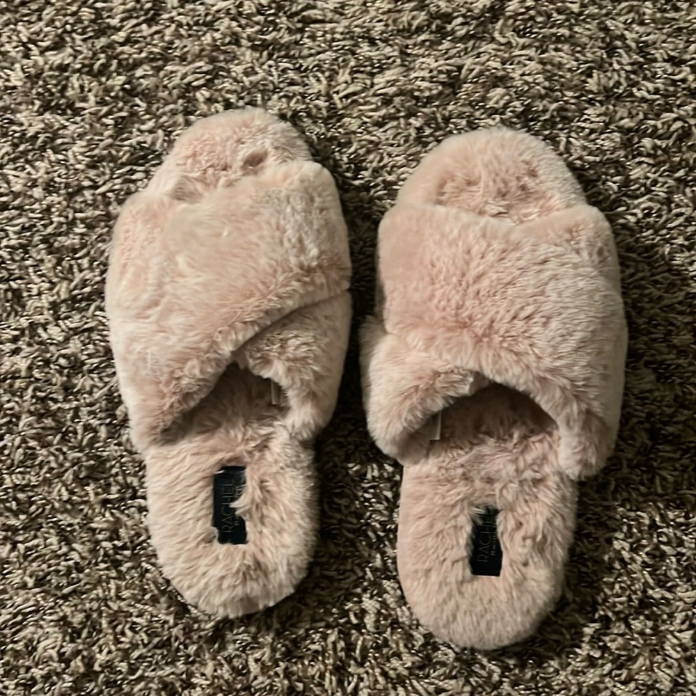 Lightly worn house slippers: size Medium 7-8